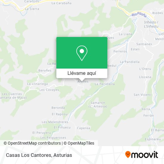 Mapa Casas Los Cantores