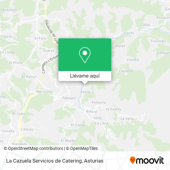 Mapa La Cazuela Servicios de Catering