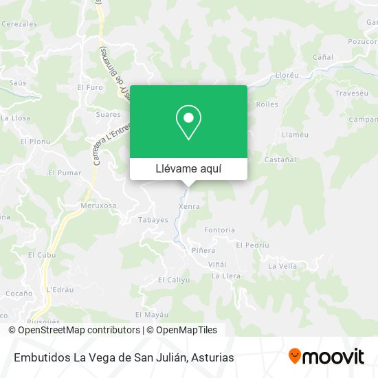 Mapa Embutidos La Vega de San Julián