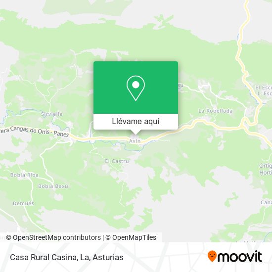 Mapa Casa Rural Casina, La