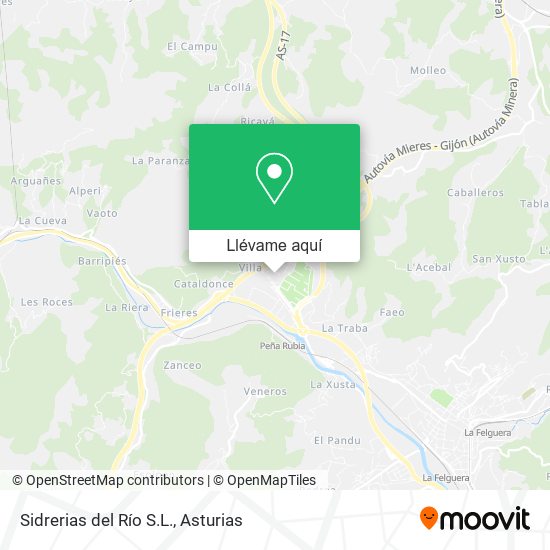 Mapa Sidrerias del Río S.L.