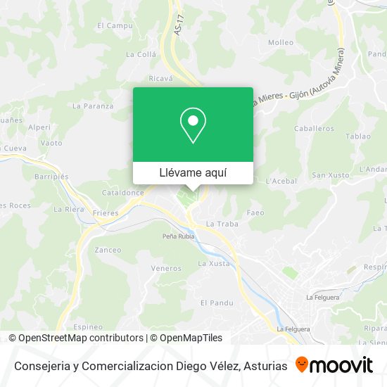 Mapa Consejeria y Comercializacion Diego Vélez