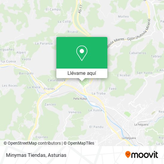 Mapa Minymas Tiendas