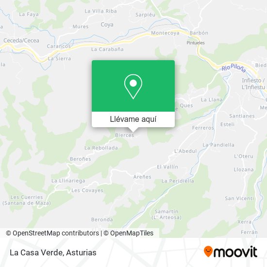 Mapa La Casa Verde