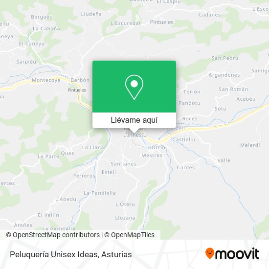 Mapa Peluquería Unisex Ideas
