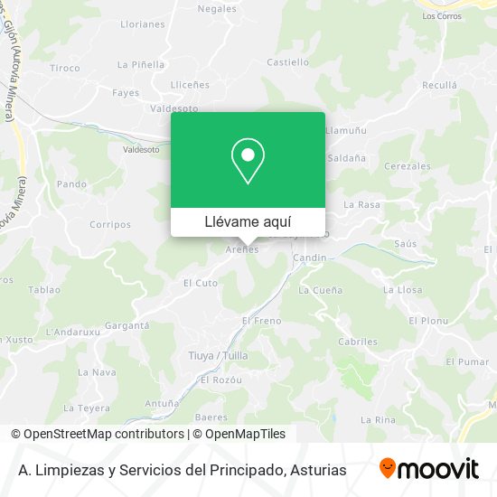 Mapa A. Limpiezas y Servicios del Principado