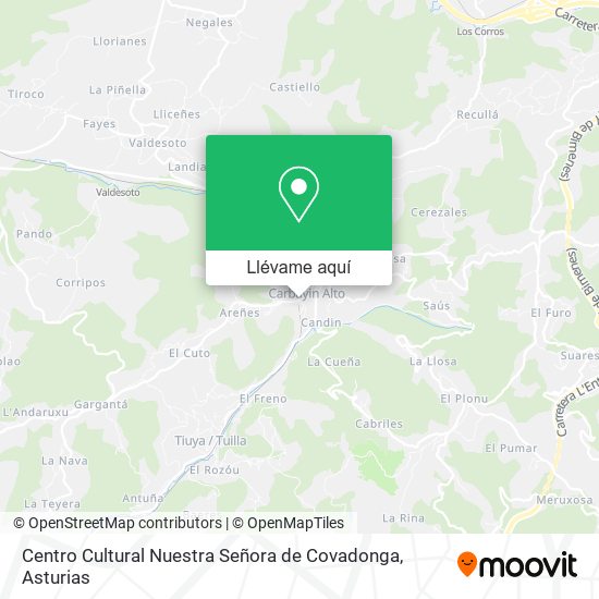 Mapa Centro Cultural Nuestra Señora de Covadonga