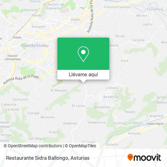 Mapa Restaurante Sidra Ballongo