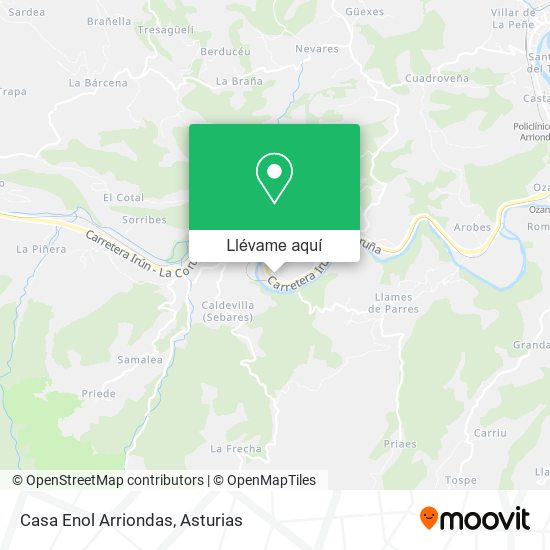 Mapa Casa Enol Arriondas