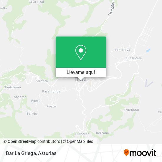 Mapa Bar La Griega