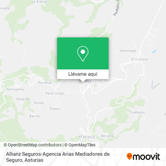 Mapa Allianz Seguros-Agencia Arias Mediadores de Seguro