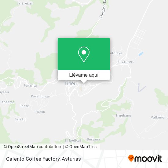 Mapa Cafento Coffee Factory