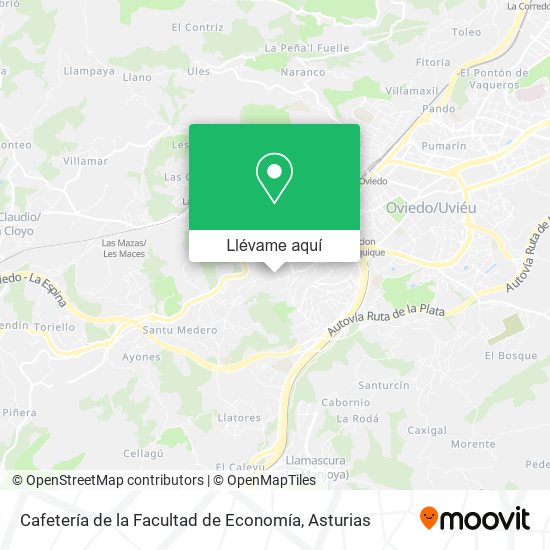 Mapa Cafetería de la Facultad de Economía