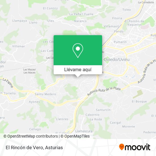 Mapa El Rincón de Vero