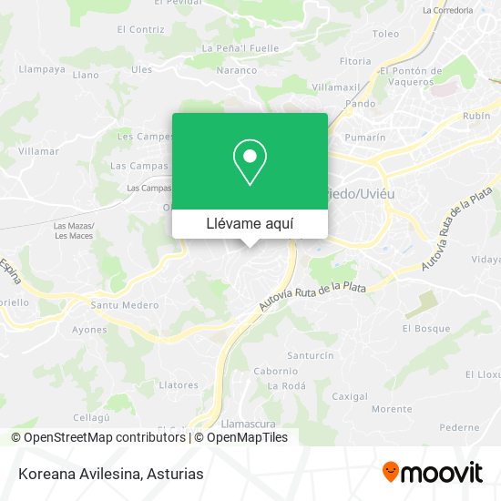 Mapa Koreana Avilesina