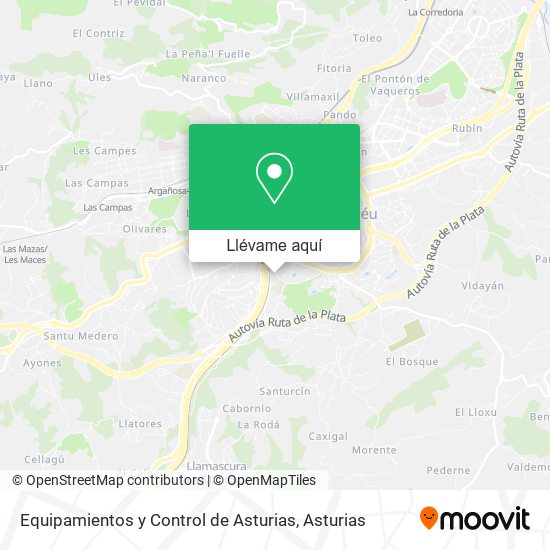 Mapa Equipamientos y Control de Asturias