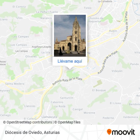 Mapa Diócesis de Oviedo
