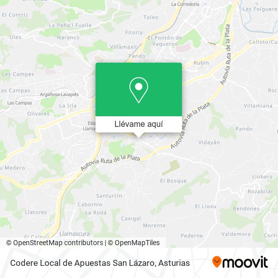 Mapa Codere Local de Apuestas San Lázaro