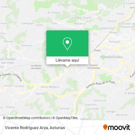 Mapa Vicente Rodríguez Arza