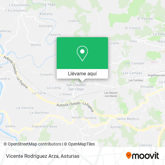 Mapa Vicente Rodríguez Arza