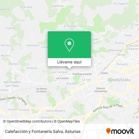 Mapa Calefacción y Fontanería Salva