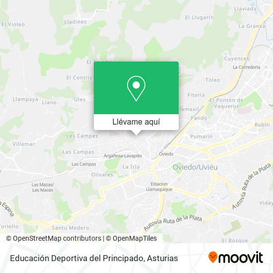 Mapa Educación Deportiva del Principado