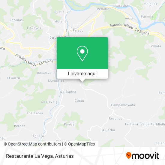 Mapa Restaurante La Vega