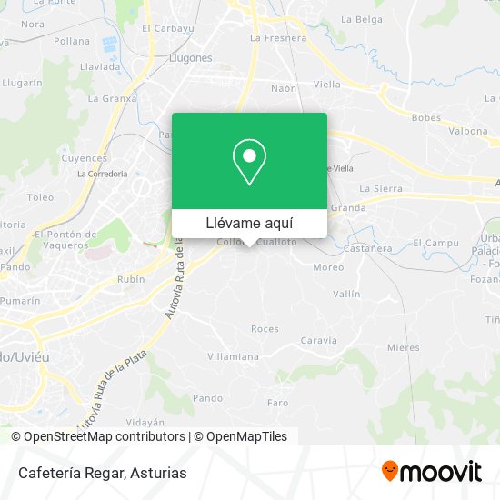 Mapa Cafetería Regar
