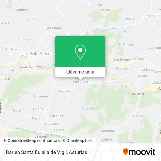 Mapa Bar en Santa Eulalia de Vigil