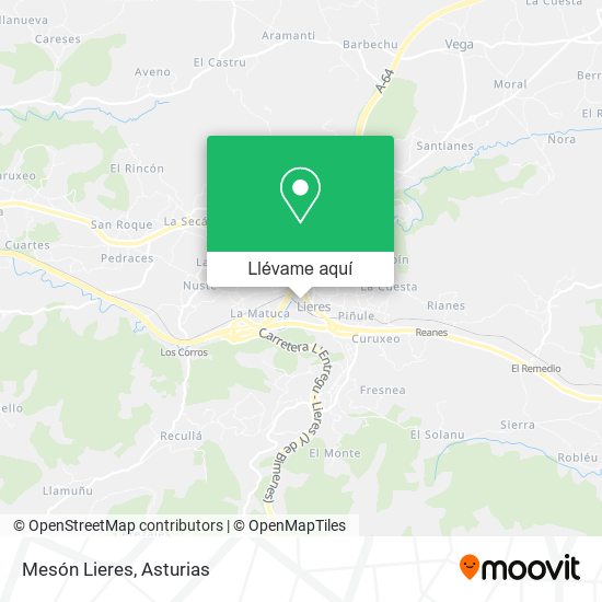 Mapa Mesón Lieres