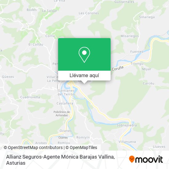 Mapa Allianz Seguros-Agente Mónica Barajas Vallina