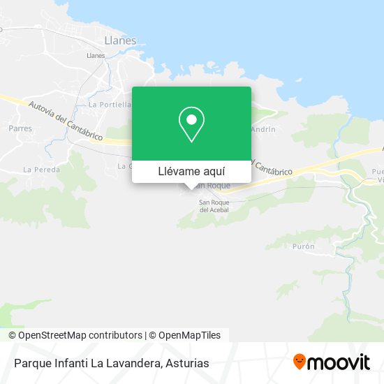 Mapa Parque Infanti La Lavandera