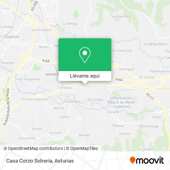 Mapa Casa Corzo Sidrería