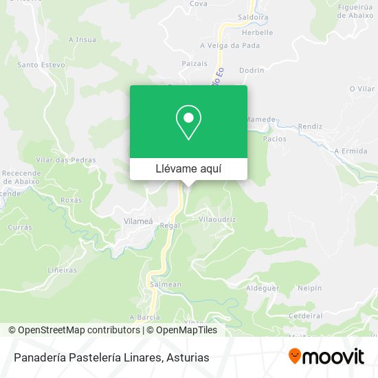 Mapa Panadería Pastelería Linares