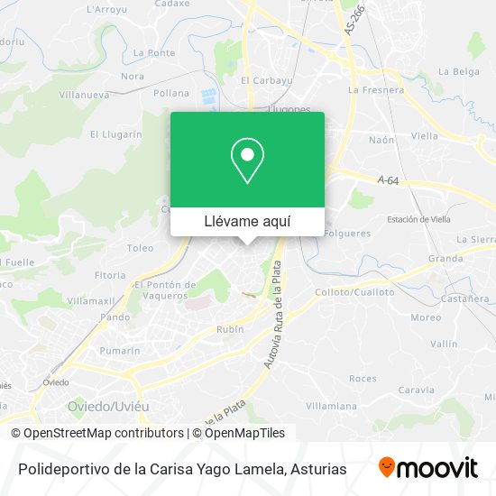 Mapa Polideportivo de la Carisa Yago Lamela