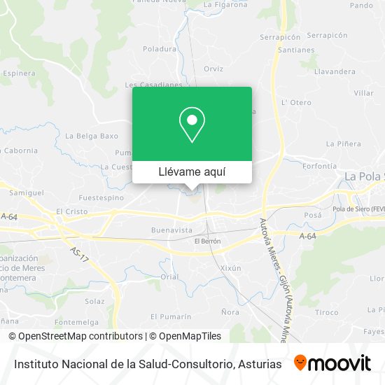 Mapa Instituto Nacional de la Salud-Consultorio