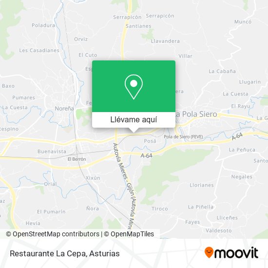 Mapa Restaurante La Cepa