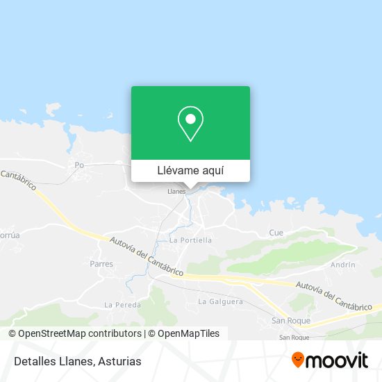 Mapa Detalles Llanes