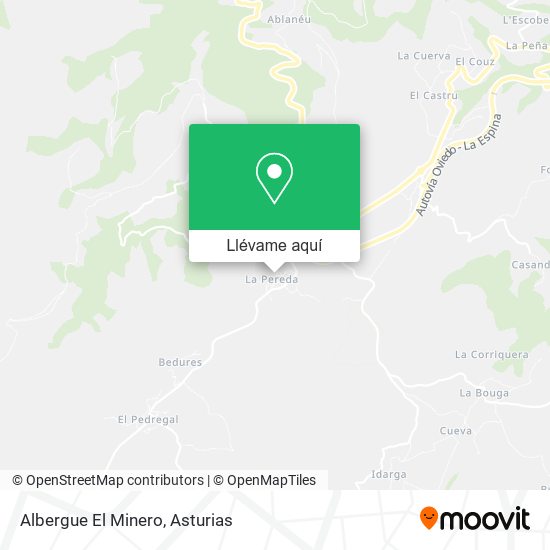 Mapa Albergue El Minero