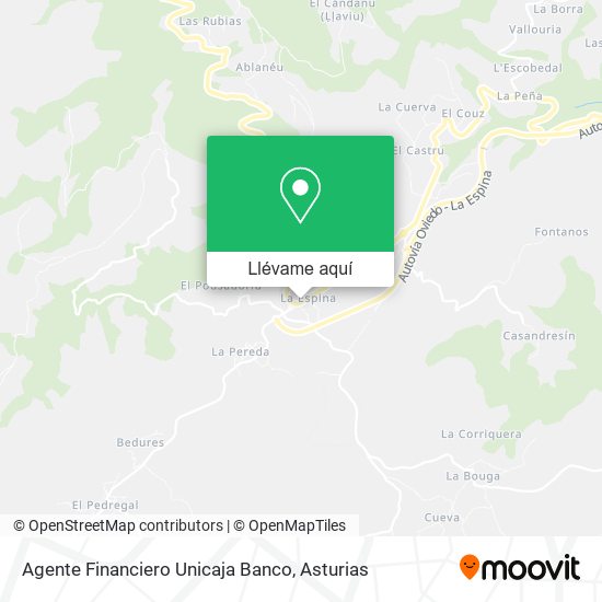 Mapa Agente Financiero Unicaja Banco