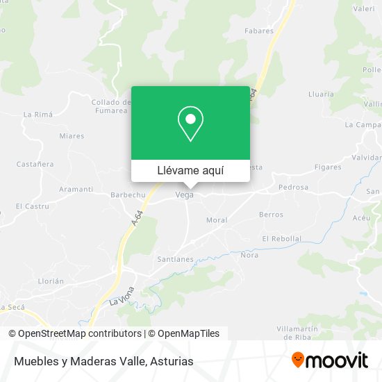 Mapa Muebles y Maderas Valle