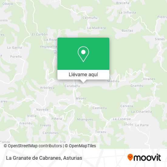 Mapa La Granate de Cabranes