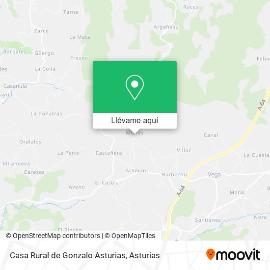 Mapa Casa Rural de Gonzalo Asturias