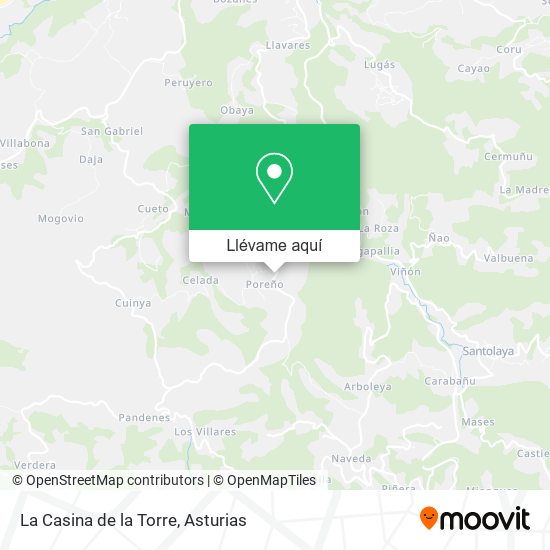 Mapa La Casina de la Torre
