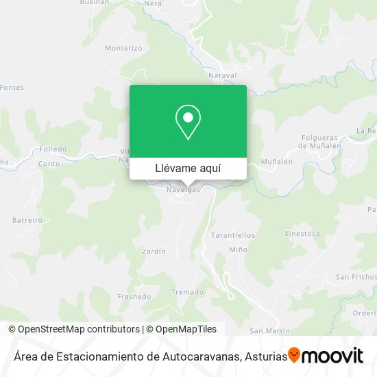 Mapa Área de Estacionamiento de Autocaravanas