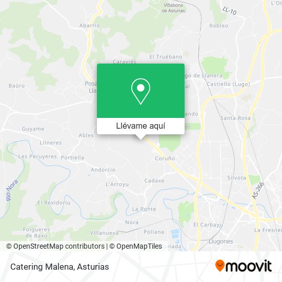 Mapa Catering Malena