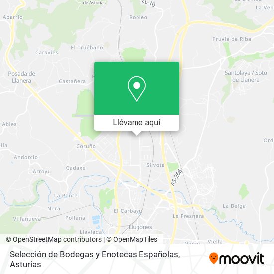 Mapa Selección de Bodegas y Enotecas Españolas