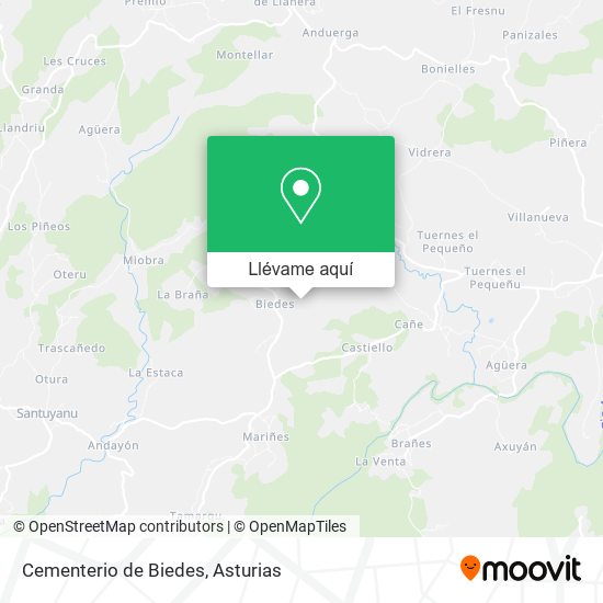 Mapa Cementerio de Biedes