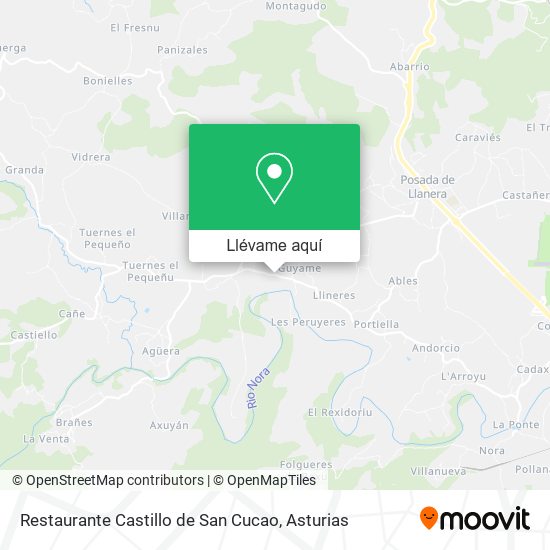 Mapa Restaurante Castillo de San Cucao