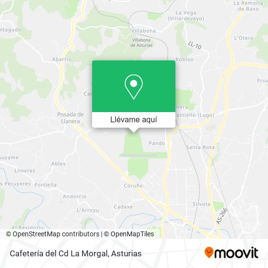 Mapa Cafetería del Cd La Morgal